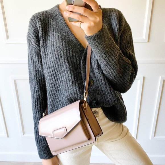 The Bobbi Leather Small Crossbody Bag - Pink - Picture 9 of 16